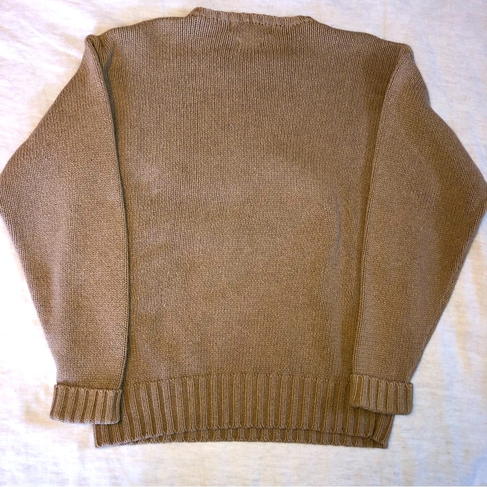 Polo by Ralph Lauren. Woven,100% cotton, Medium, men’s sweater heavy and thick.